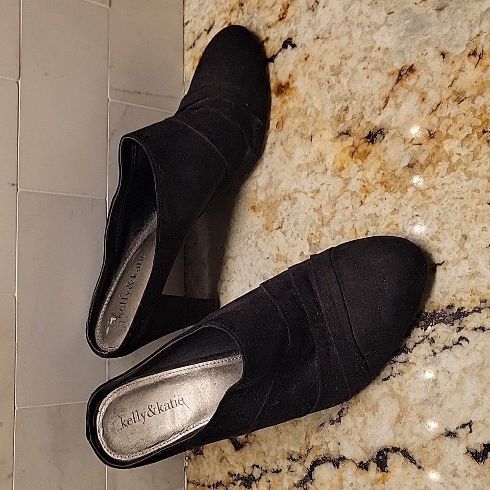Black mules size 10